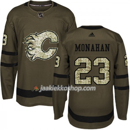 Miehille NHL Calgary Flames Pelipaita Sean Monahan 23 Adidas 2017-2018 Camo Vihreä Authentic